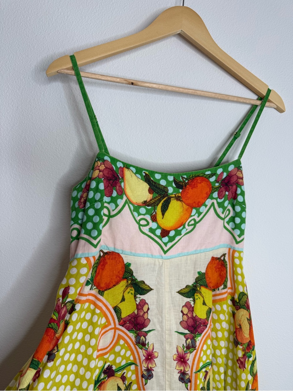 ALÉMAIS Lemonis Printed Linen
Midi Dress Sz 12 - Picture 6 of 16